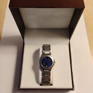Lovely Ladies Coach Watch Blue Dial New Battery